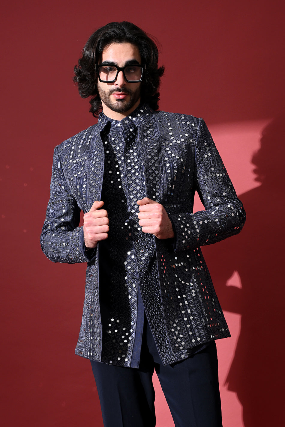 ZORVAN MIRROR JODHPURI WITH TROUSERS