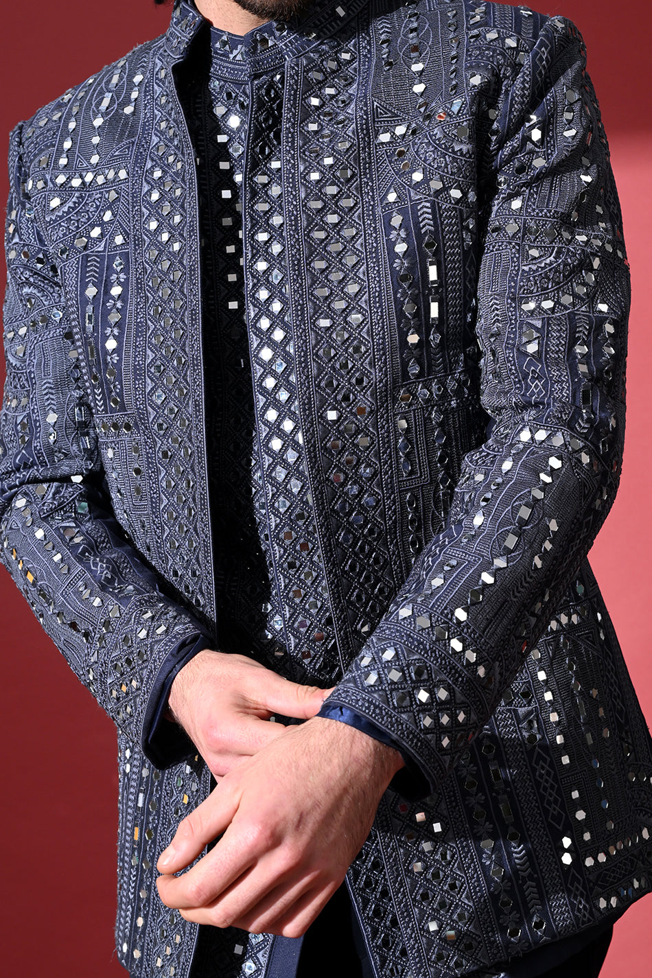 ZORVAN MIRROR JODHPURI WITH TROUSERS